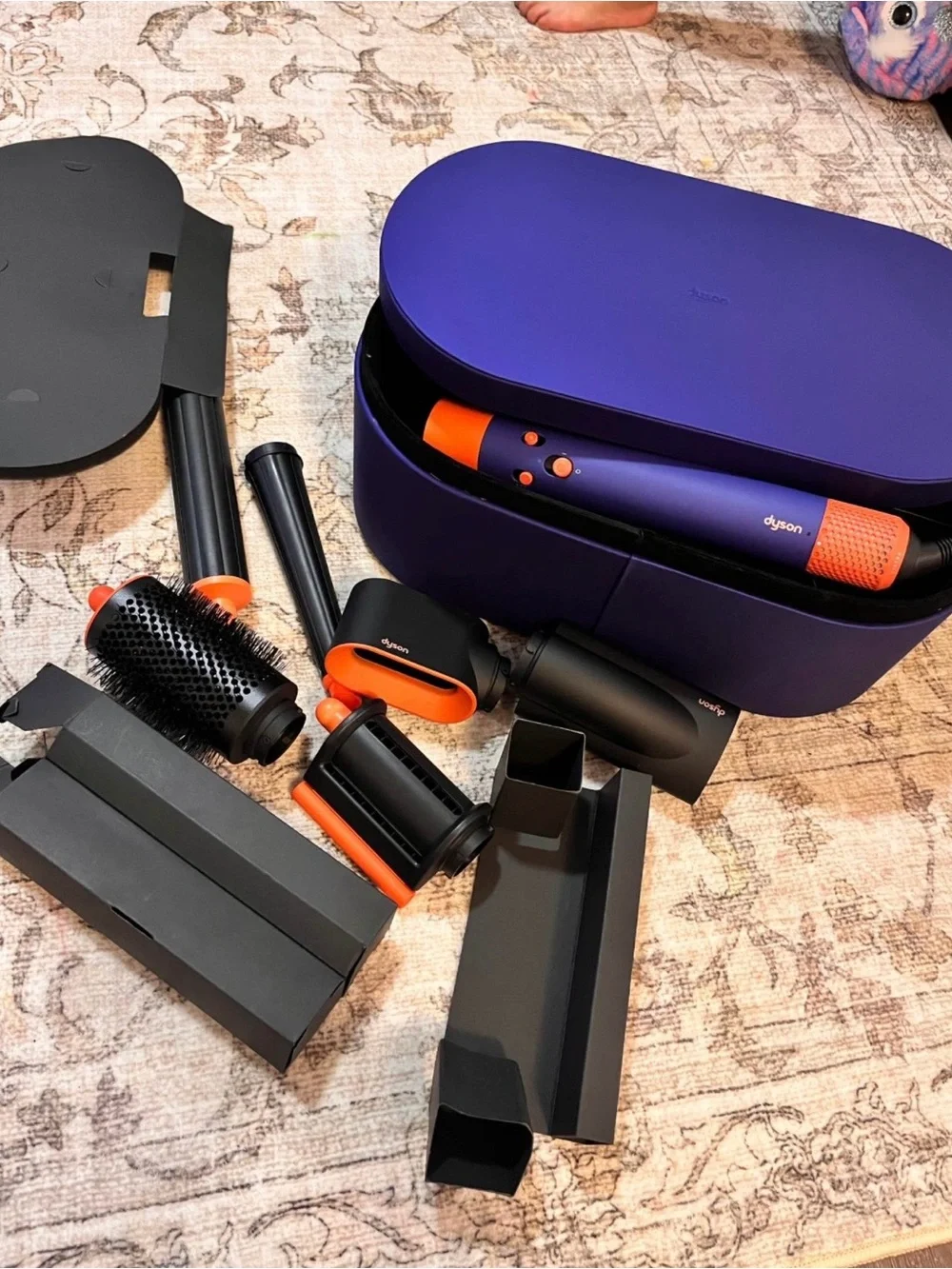 Dyson Purple and Orange Hair Styling Set
